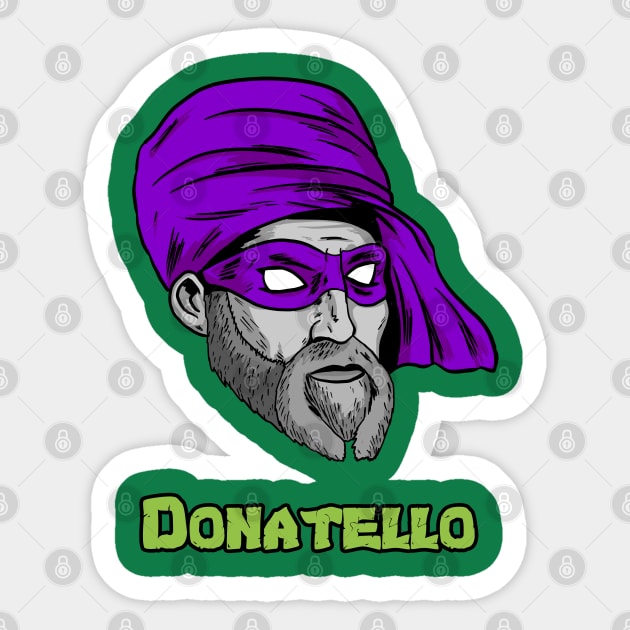 Donatello Sticker by Black Snow Comics